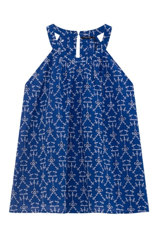 Top in sangallo - Cobalto - One Step