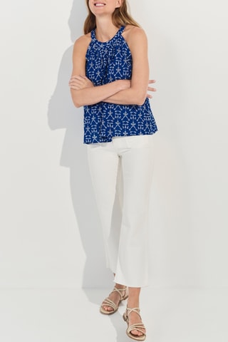 Top in sangallo - Cobalto - One Step