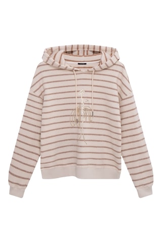 Felpa con cappuccio - Beige - One Step