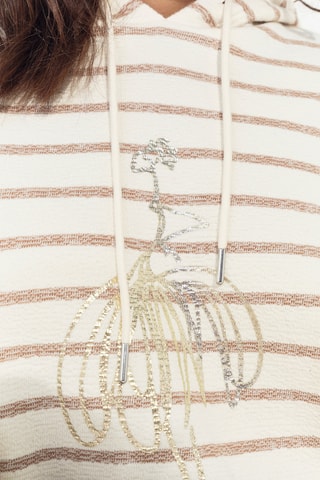 Felpa con cappuccio - Beige - One Step