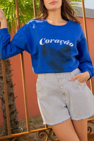 Felpa - Blu elettrico - One Step