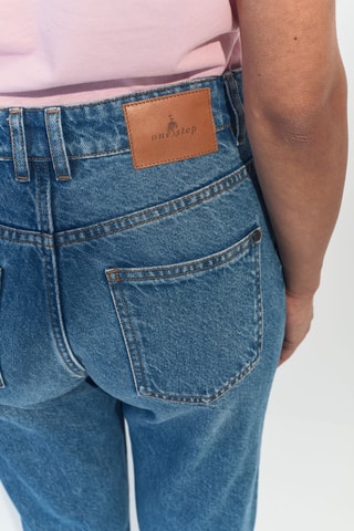 Jeans slouchy a vita alta - Cobalto - One Step
