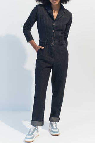 Tuta in jeans - Blu scuro - One Step