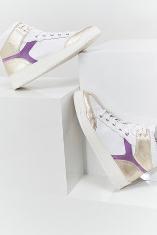 Sneakers alte in pelle - Dorato - One Step