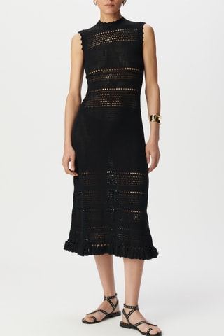 Abito midi - Nero - IKKS