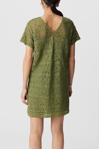 Abito taglio dritto in cotone bio - Verde oliva - IKKS