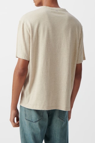 T-shirt in lino - Beige - IKKS