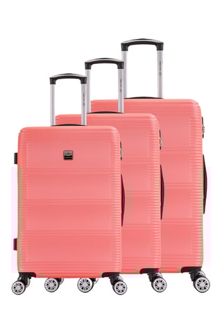 Set 3 valigie France Bag - Corallo - 55/65/75 cm