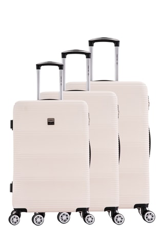 Set 3 valigie France Bag - Ecrù - 5/65/75 cm