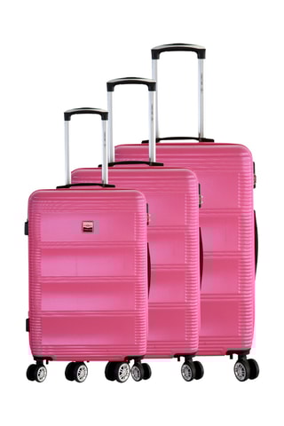 Set 3 valigie France Bag - Fucsia - 35/43/49 cm