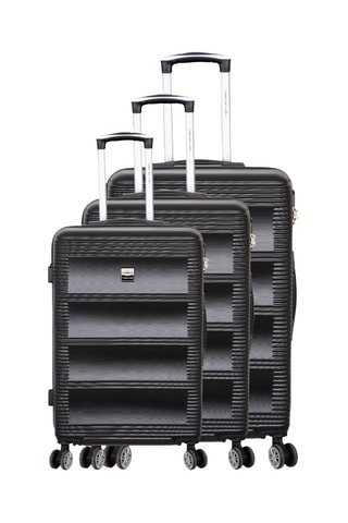 Set 3 valigie France Bag - Nero - 55/65/75 cm