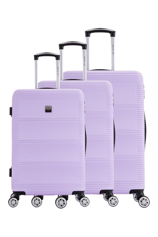 Set 3 valigie France Bag - Malva - 55/65/75 cm