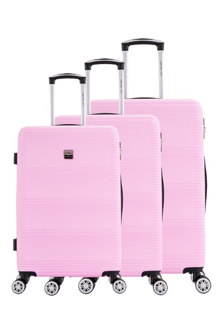 Set 3 valigie France Bag - Rosa - 55/65/75 cm