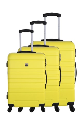 Set 3 valigie France Bag - Giallo - 55/65/75 cm