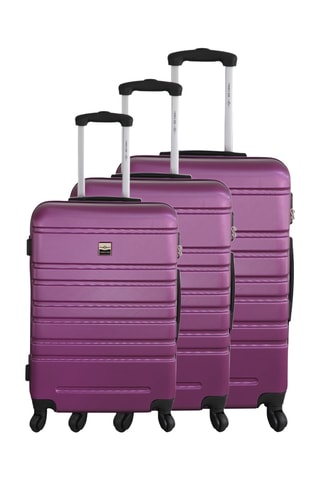 Set 3 valigie France Bag - Viola - 55/65/75 cm