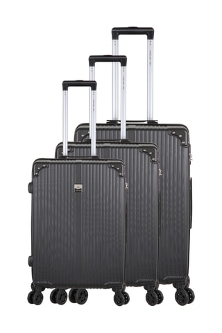 Set 3 valigie France Bag - Nero - 56/66/76 cm