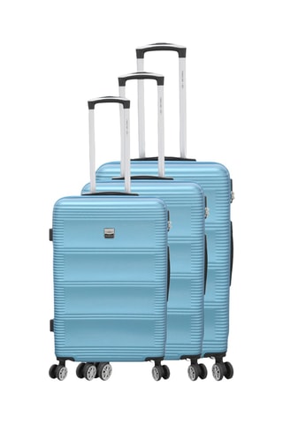 Set 3 valigie France Bag - Blu - 55/65/75 cm