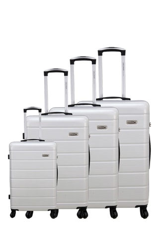 Set 4 valigie Challenger - Argentato - 55/75/80/85 cm