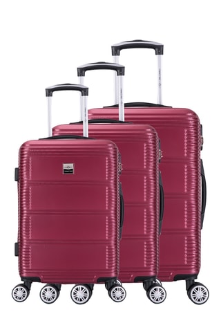 Set 3 valigie France Bag - Bordeaux - 55/65/75 cm