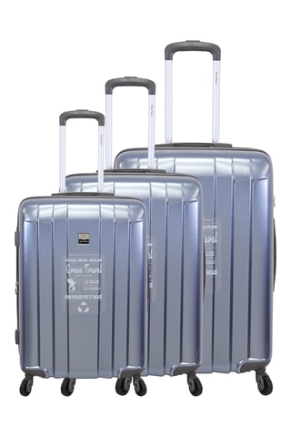 Set 3 valigie Green Travel - Blu - 55/65/75 cm