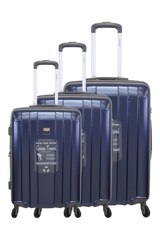 Set 3 valigie Green Travel - Navy - 55/65/75 cm