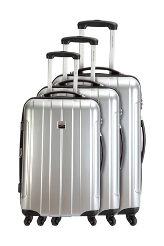 Set 3 valigie France Bag - Argentato - 55/65/75 cm