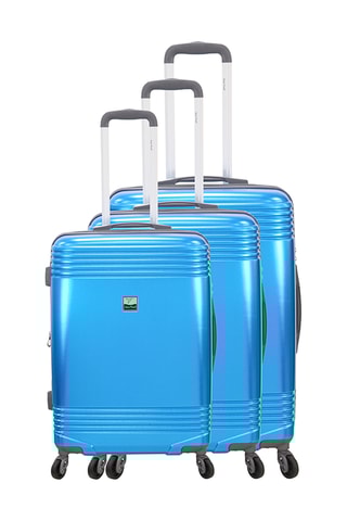 Set de 3 valises France Bag - Bleu - 55/65/75 cm