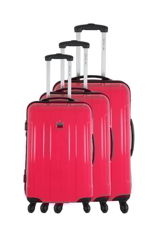 Set 3 valigie France Bag - Rosa - 55/65/75 cm