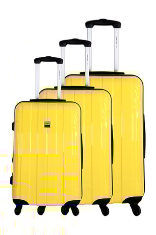 Set 3 valigie France Bag - Giallo - 55/65/75