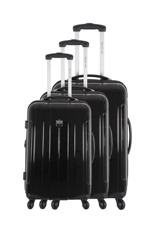 Set 3 valigie France Bag - Nero - 55/65/75 cm