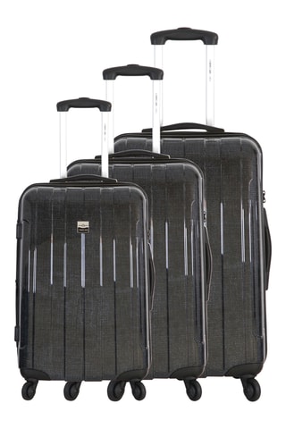 Set 3 valigie France Bag - Nero - 55/65/75 cm