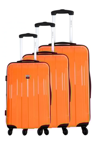 Set 3 valigie France Bag - Arancione - 55/65/75 cm
