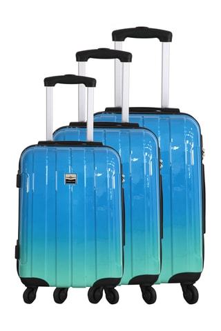 Set 3 valigie France Bag - Blu - 55/65/75 cm