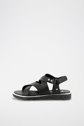 Sandalias de piel con plataforma - Negro - DKNY