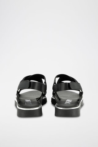 Sandalias de piel con plataforma - Negro - DKNY