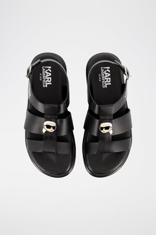Sandalias de piel - Negro - Karl Lagerfeld