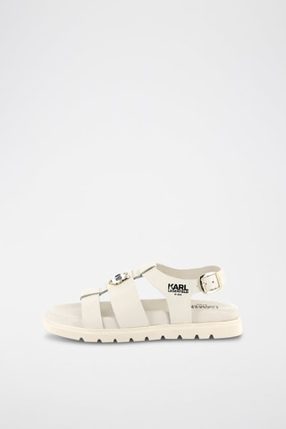 Sandalias de piel - Blanco - Karl Lagerfeld