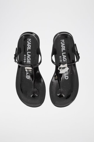 Sandalias con brillo - Negro - Karl Lagerfeld