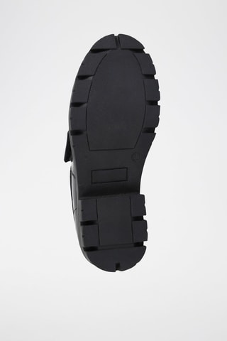 Mocasines de piel de charol de tacón - Negro - DKNY