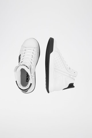 Zapatillas altas de piel - Blanco - DKNY