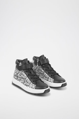 Zapatillas altas de piel - Negro - DKNY