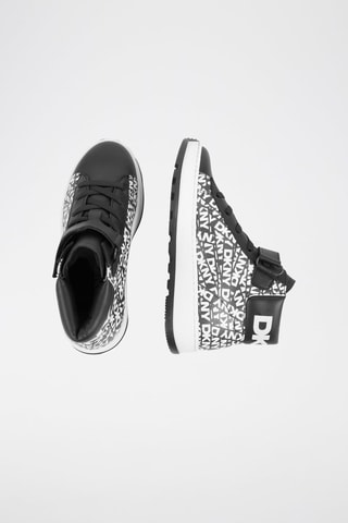 Zapatillas altas de piel - Negro - DKNY