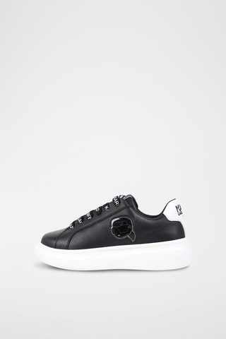 Zapatillas de piel con plataforma - Negro - Karl Lagerfeld