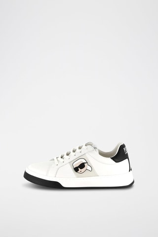 Zapatillas de piel - Blanco - Karl Lagerfeld