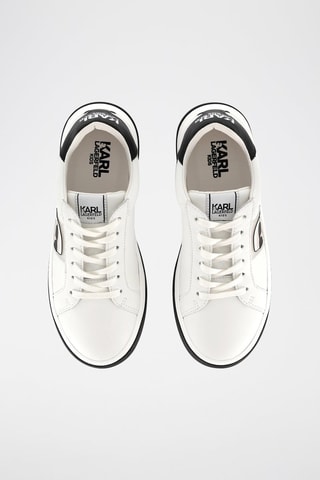 Zapatillas de piel - Blanco - Karl Lagerfeld