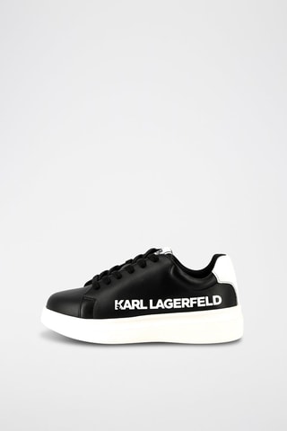 Zapatillas de piel con plataforma - Negro - Karl Lagerfeld