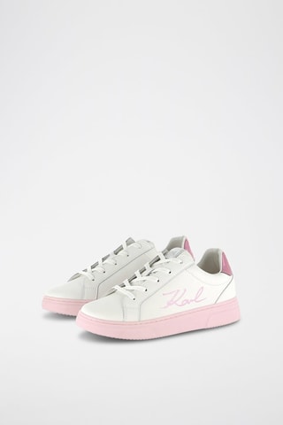 Zapatillas de piel - Blanco - Karl Lagerfeld