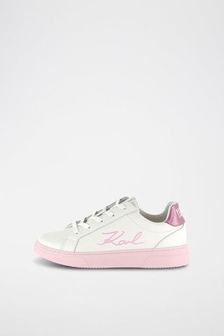 Zapatillas de piel - Blanco - Karl Lagerfeld