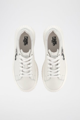 Zapatillas de piel con plataforma - Blanco - Karl Lagerfeld