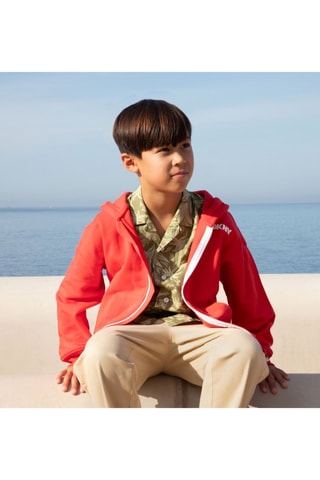 Cárdigan con capucha - Rojo - DKNY